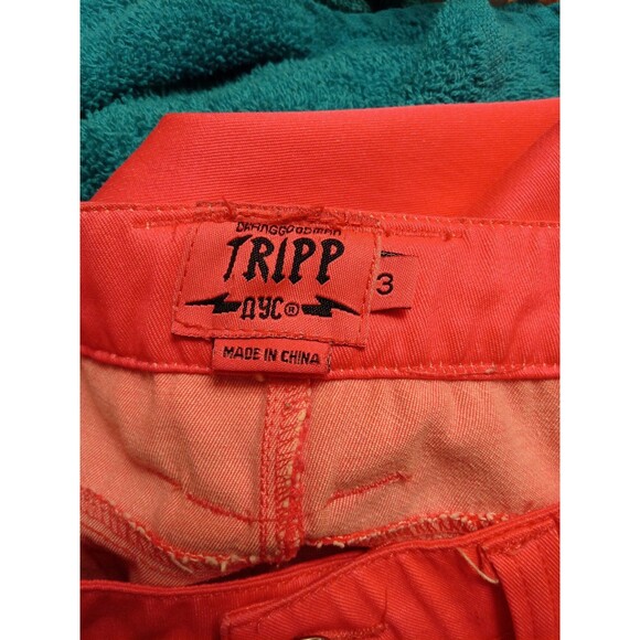 TRIPP NYC Daanggoodman Bright Neon Pink Skinny Pants Size 3 - Picture 4 of 5